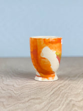 Load image into Gallery viewer, Red and Orange Watercolor Cup
